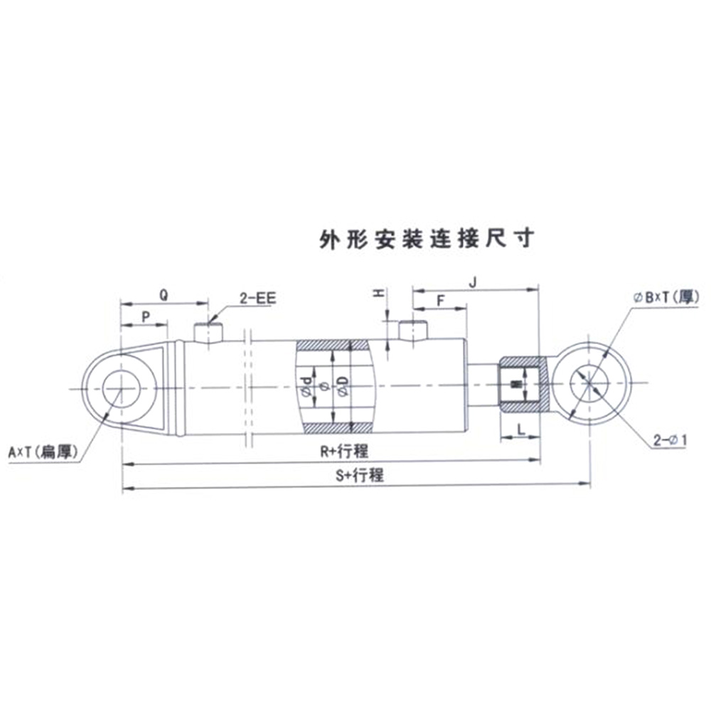 HC-DG系列车辆用单级液压油缸